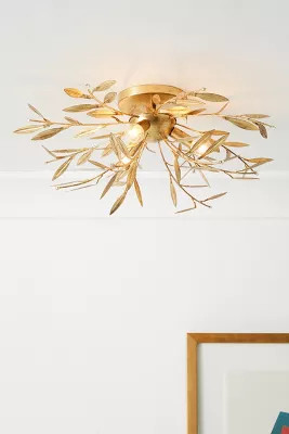 Willow Leaf Flush Mount | Anthropologie (US)