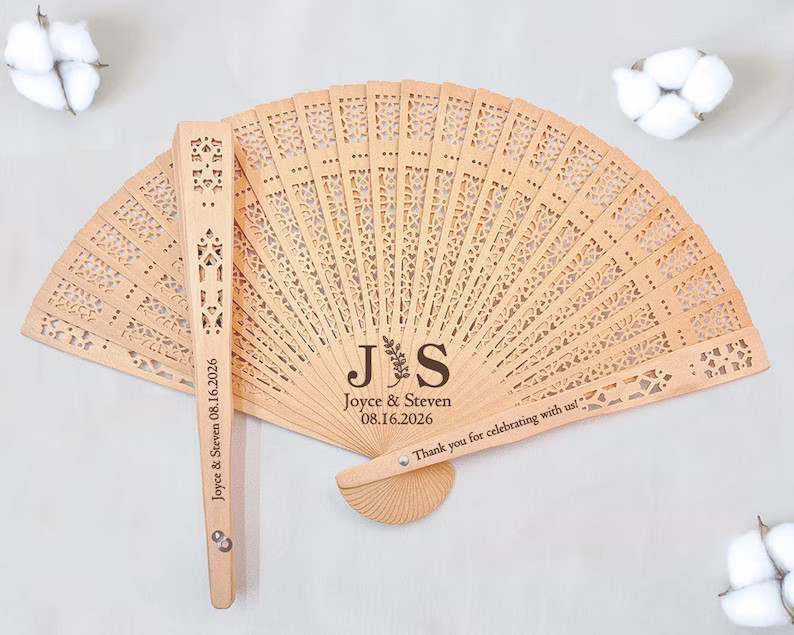 Personalized Wedding Fan Favors/wedding Folding Fans/wedding Ceremony Fans/rustic Favor Hand Fan/... | Etsy (US)