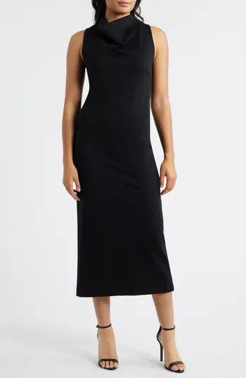 Ponte Sleeveless Midi Dress | Nordstrom