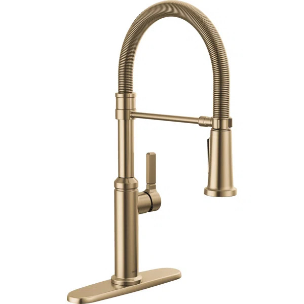 Rhett Pro Commercial Kitchen Faucet, Pull Down Sprayer Kitchen Sink Faucet | Wayfair North America