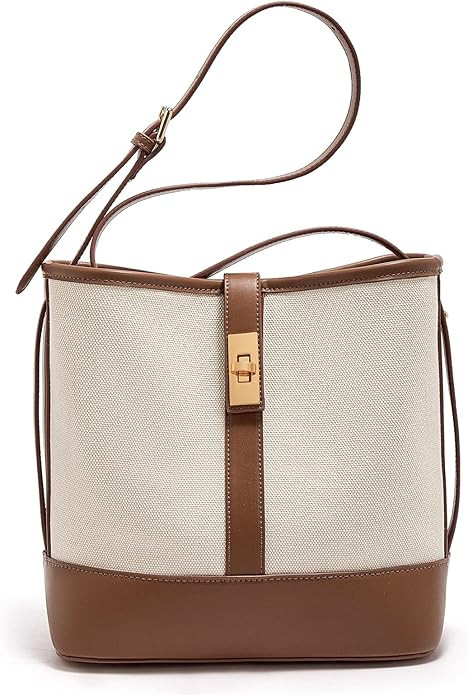 Bucket Hobo Bags for Women Leather Purse Handbag Lady Designer Tote Large Shoulder Bag for Women | Amazon (US)