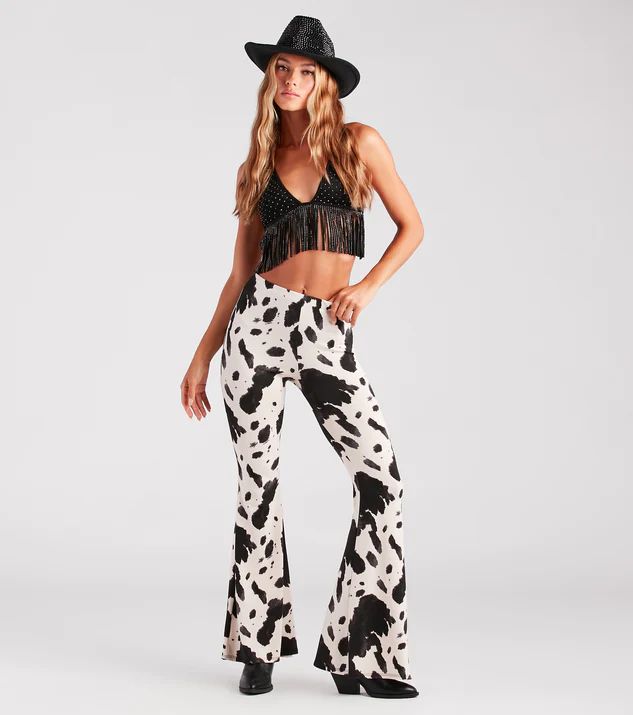Cowgirl Cutie Printed Flare Pants | Windsor Stores