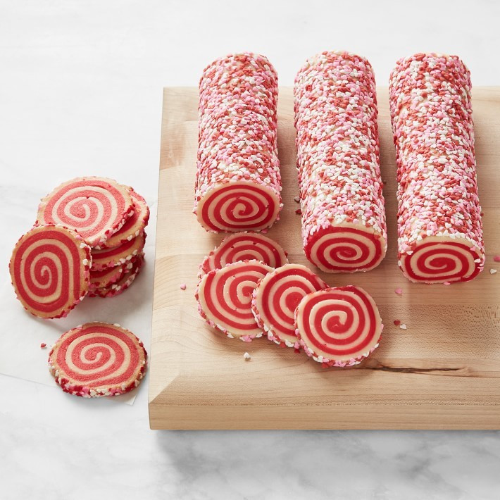 Heart Sprinkle Slice and Bake Cookies | Williams-Sonoma