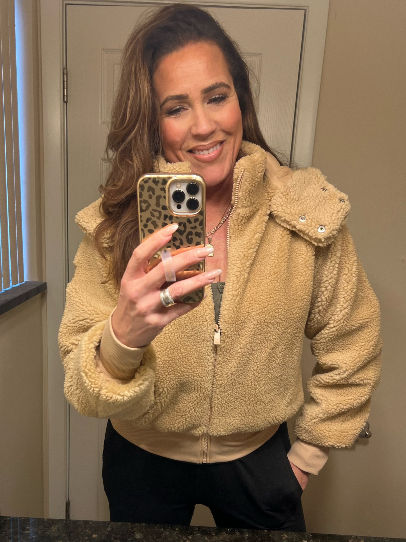 Alo Yoga Black Friday Sale, 30% off sitewide, no code required, Cyber Week Sale, Alo, Sherpa jacket, unisex socks, trucker hat, visor, teddy coat, vest, sweatpants, casual outfit, Alo bestseller, gifts for her, gift idea, #LaidbackLuxeLife

I recently bought the camel Foxy Sherpa jacket and I am in love! It’s so cute and cozy too! I’m 5’10” and sized up one to a medium for a little oversized look.

Jacket: M
Joggers: S Long

Follow me for more fashion finds, beauty faves, lifestyle, home decor, sales and more! So glad you’re here!! XO, Karma

#LTKCyberWeek #LTKGiftGuide #LTKsalealert