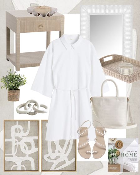 Light and airy home and fashion! This is the perfect mix for a neutral lover! 

Fashion, dress, summer fashion, neutral fashion, white dress, neutral home, home decor, abstract art, white bag, sandals, coffee table book, link, faux plant, mirror, nightstand, bedroom, living room, book case decor

#LTKhome #LTKstyletip #LTKFind
