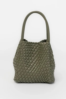 Simone Woven Tote Bag | Dark Olive | Baltic Born
