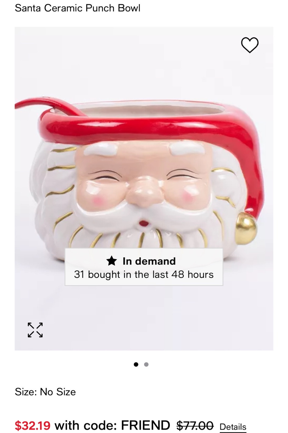 Santa punch bowl on sale 


#LTKHome #LTKCyberWeek #LTKHoliday