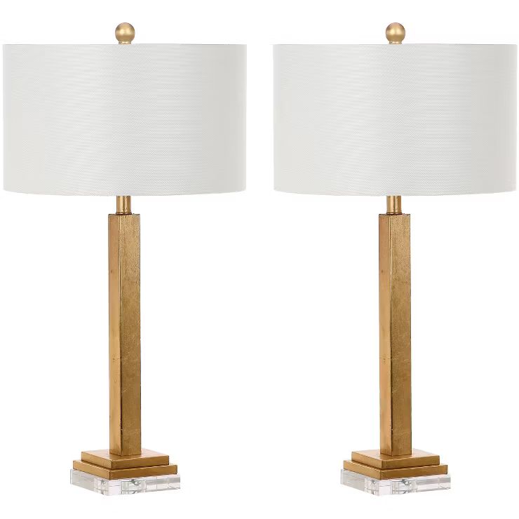 Perri 30-Inch H Crystal Base Table Lamp - Gold - Safavieh | Target