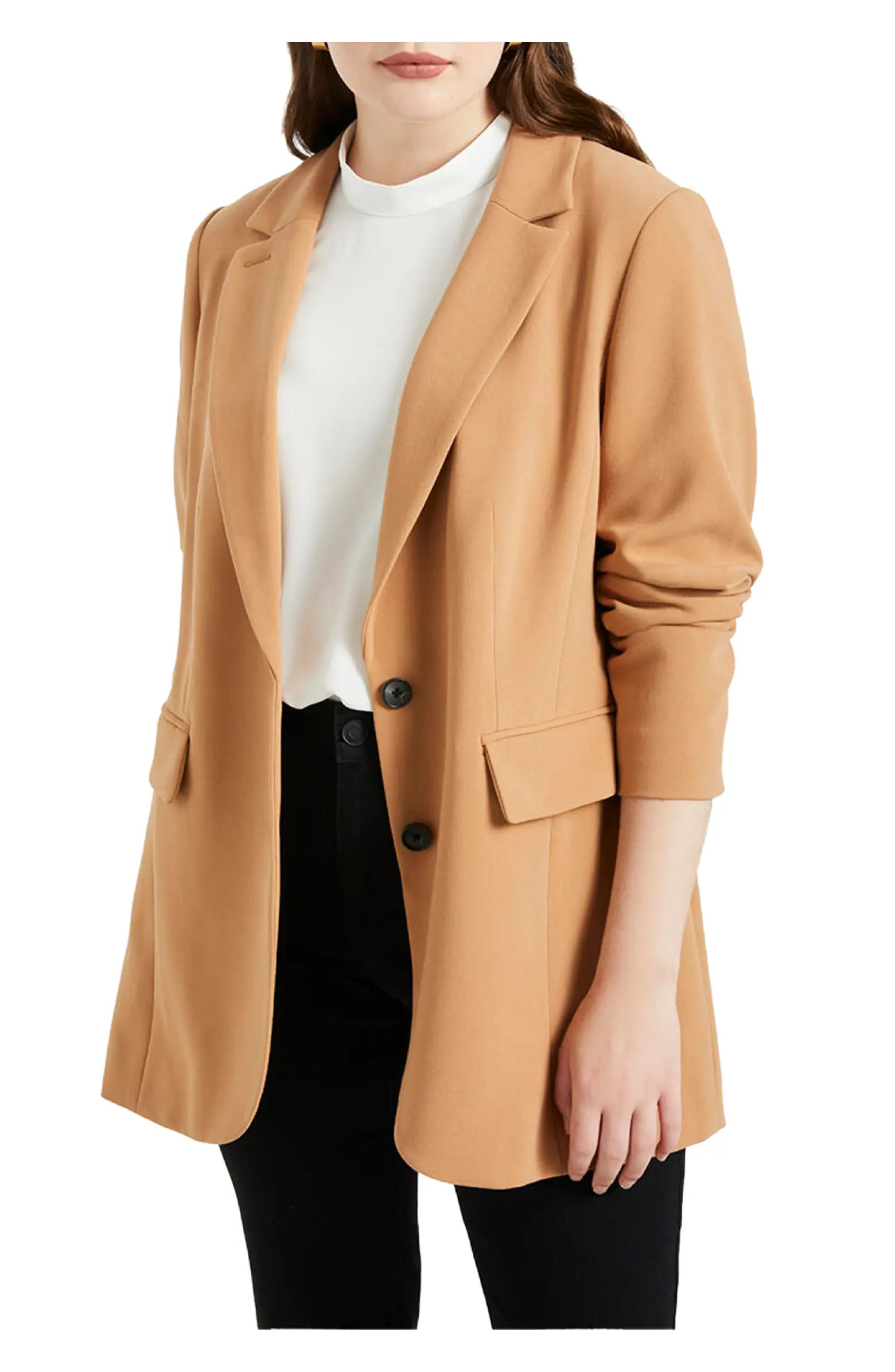 ELOQUII The 365 Semi Stretch Two Button Blazer | Nordstrom | Nordstrom