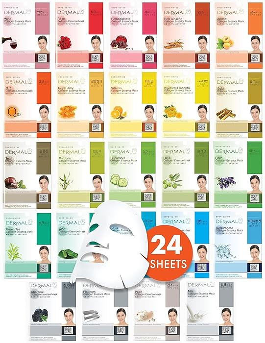 DERMAL 24 Combo Pack Made in Korea Facial Mask – 20+ Years of K-Beauty Experience, Premium Qual... | Amazon (US)