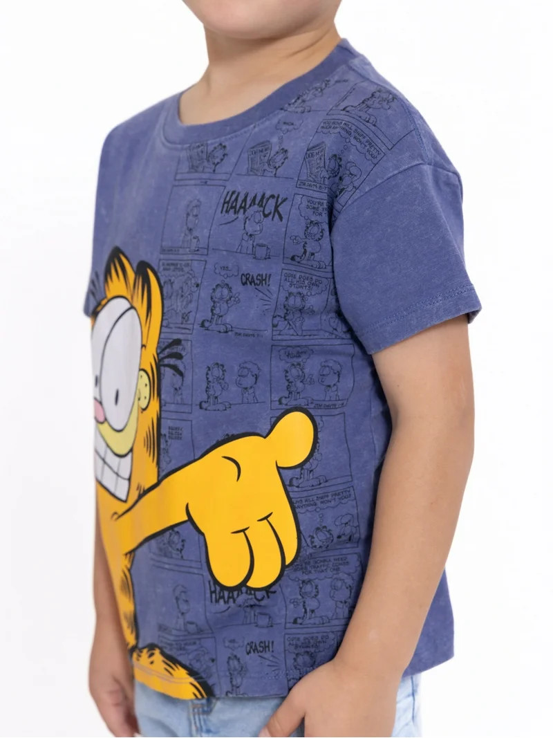 Garfield Toddler Short Sleeve Crewneck Tee, Sizes 12M-5T | Walmart (US)