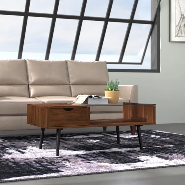 Barkhamsted Glass Top Coffee Table | Wayfair North America