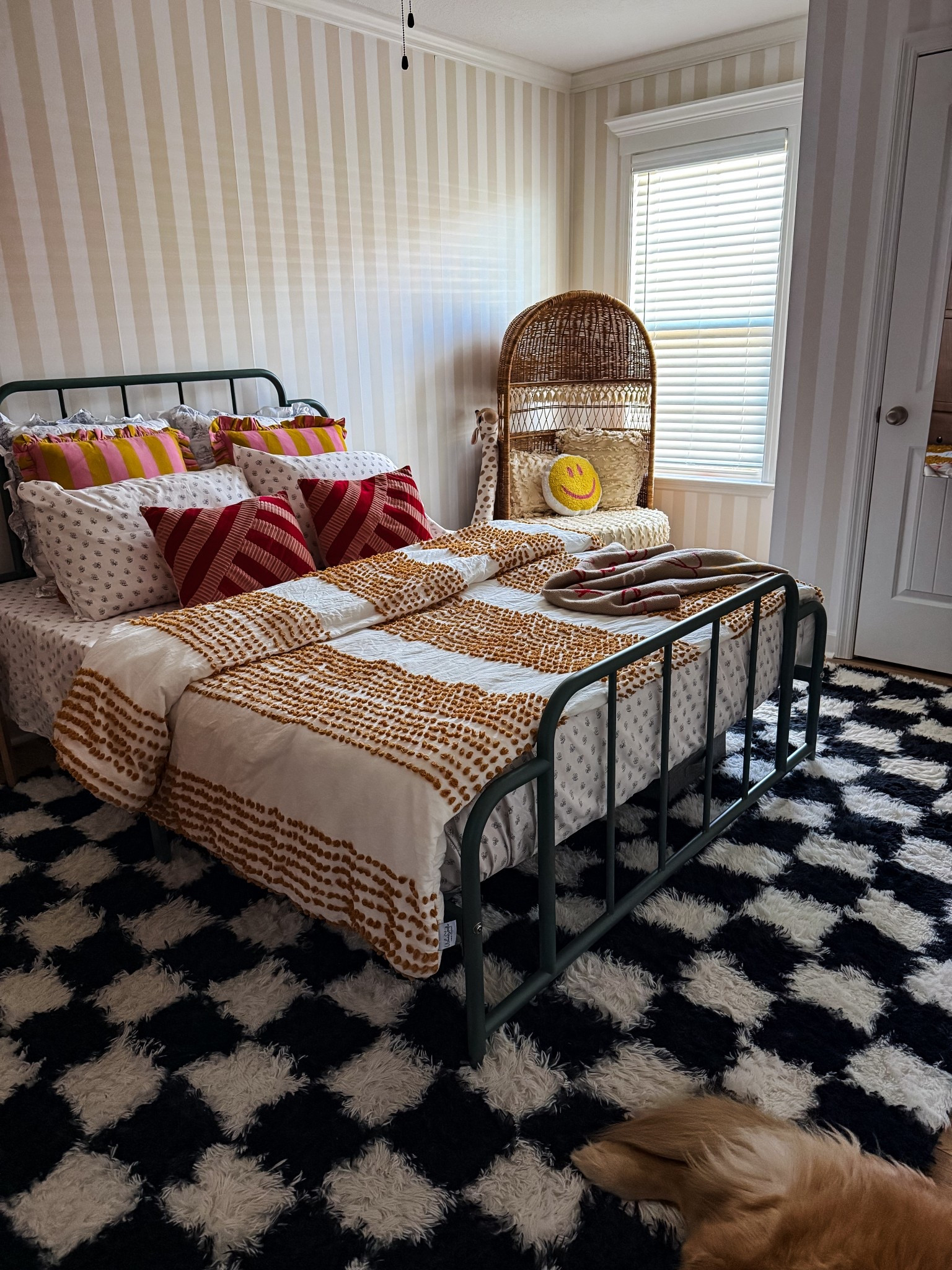 Penny’s checkered shag rug has a coupon on Amazon right now making it an even better deal. I have the 8x10 in her room. I was worried about vacuuming it but it does get eat with zero issues. 

#LTKKids #LTKHome #LTKmomlife