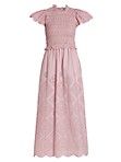 Vienne Eyelet Smocked Midi Dress | Saks Fifth Avenue