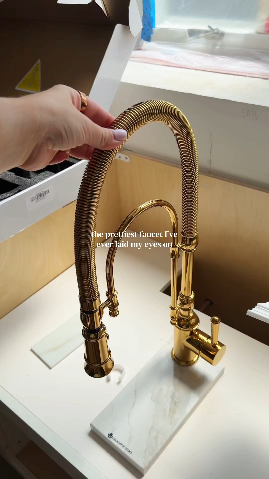 I literally cannot wait to see this installed with a countertops and white fireclay sink!! 

kitchen faucet, brushed gold kitchen faucet, gold kitchen faucet, pull down kitchen faucet, farmhouse kitchen faucet, semi commercial faucet, WOWOW kitchen faucet, kitchen remodel, kitchen renovation, modern farmhouse kitchen, luxury kitchen, kitchen sink faucet, kitchen hardware, brushed gold hardware, soap dispenser, kitchen essentials, home renovation, dream kitchen, kitchen inspiration, white kitchen, designer kitchen, affordable home finds, Amazon home finds, Home Depot finds

#LTKSaleAlert #LTKHome #LTKSeasonal