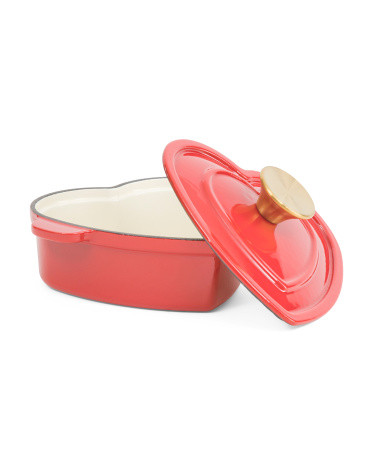 1qt Cast Iron Heart Dutch Oven | TJ Maxx