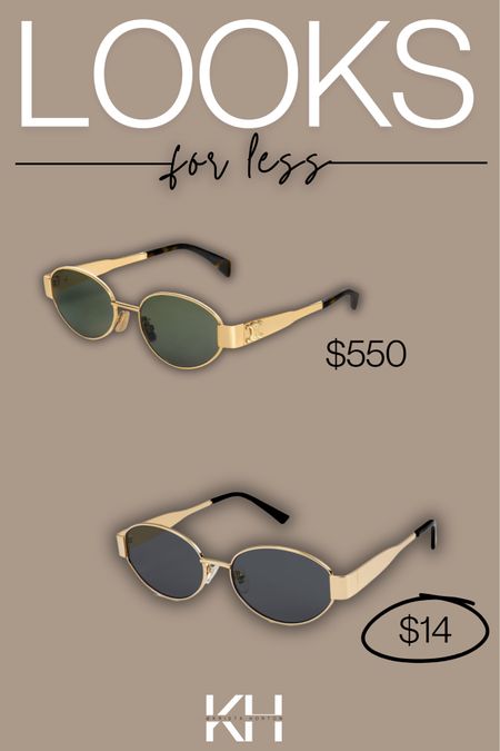 Looks for less!!! These sunnies are so cute!!!

Sunglasses, women’s sunglasses, oval sunglasses, gold frame glasses, lookalikes 

#LTKSeasonal #LTKstyletip #LTKitbag
