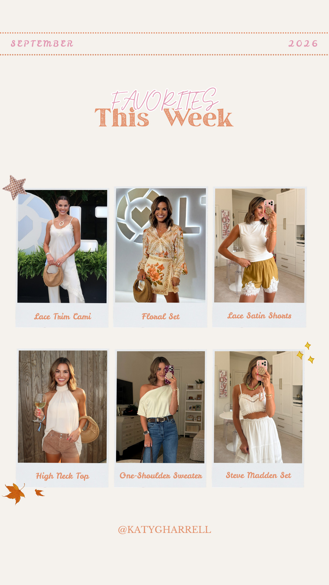 All of your favorites from this past week 💛

fall outfits women, date night outfits, revolve, dolce vita, nordstrom, belk, steve madden, vici, Katy Harrell 

 #LTKootd #LTKSaleAlert #LTKTravel