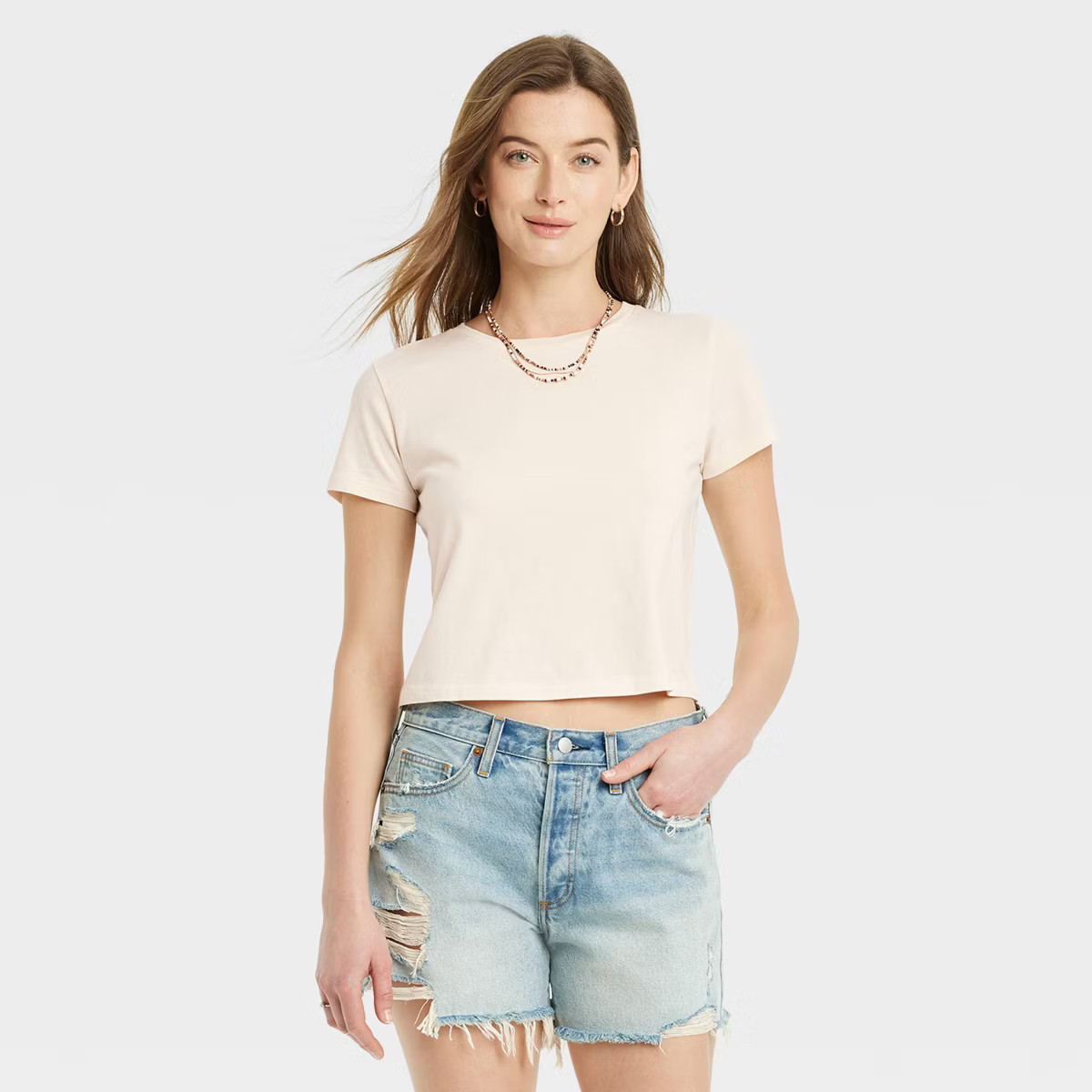 Women's Shrunken Short Sleeve T-Shirt - Universal Thread™ | Target