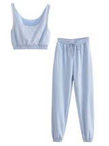 'Vengie' Cropped Top and Pants Two Piece Set (7 Colors) | Goodnight Macaroon