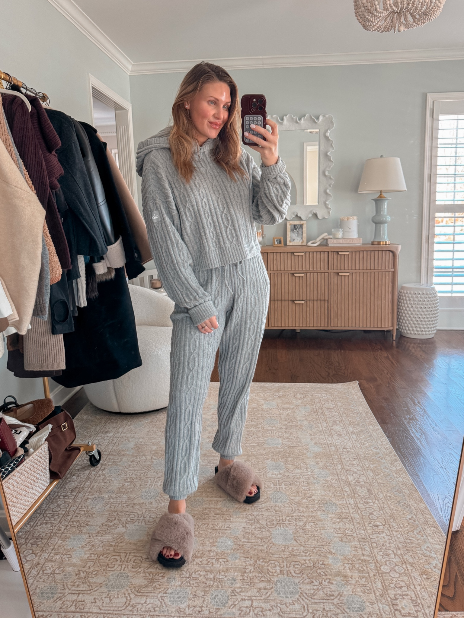 Ootd: the softest cable knit lounge set from Alo! 

#LTKStyleTip #LTKActive #LTKSeasonal