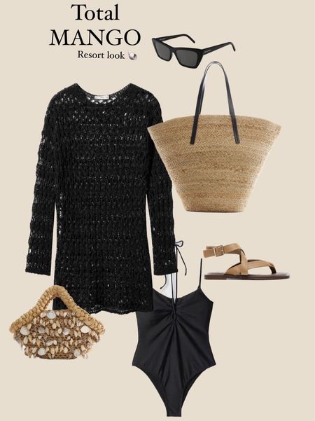 Mango ss23 Selection 🐚

Crochet dress, straw bag, shells, leather sandals, Black swimsuit, saint laurent mica subglasses, beach look, resort outfit inspo 

#LTKFind #LTKswim #LTKeurope