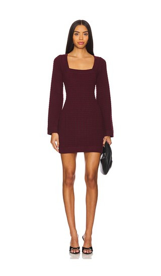 The Carmen Knit Dress in Black Forest | Revolve Clothing (Global)