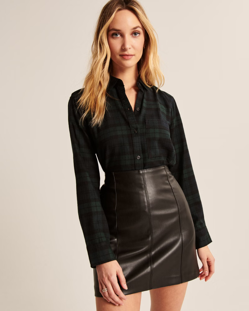 Boyfriend Flannel Shirt | Abercrombie & Fitch (US)