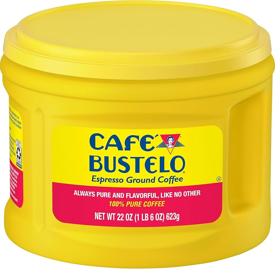Café Bustelo Espresso Dark Roast Ground Coffee, 22 Ounces (Pack of 6) | Amazon (US)
