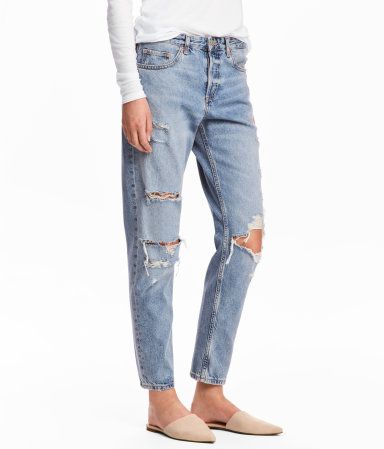 H&M Boyfriend Low Ripped Jeans $29.99 | H&M (US)