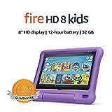 Fire HD 8 Kids tablet, 8" HD display, ages 3-7, 32 GB, Purple Kid-Proof Case | Amazon (US)