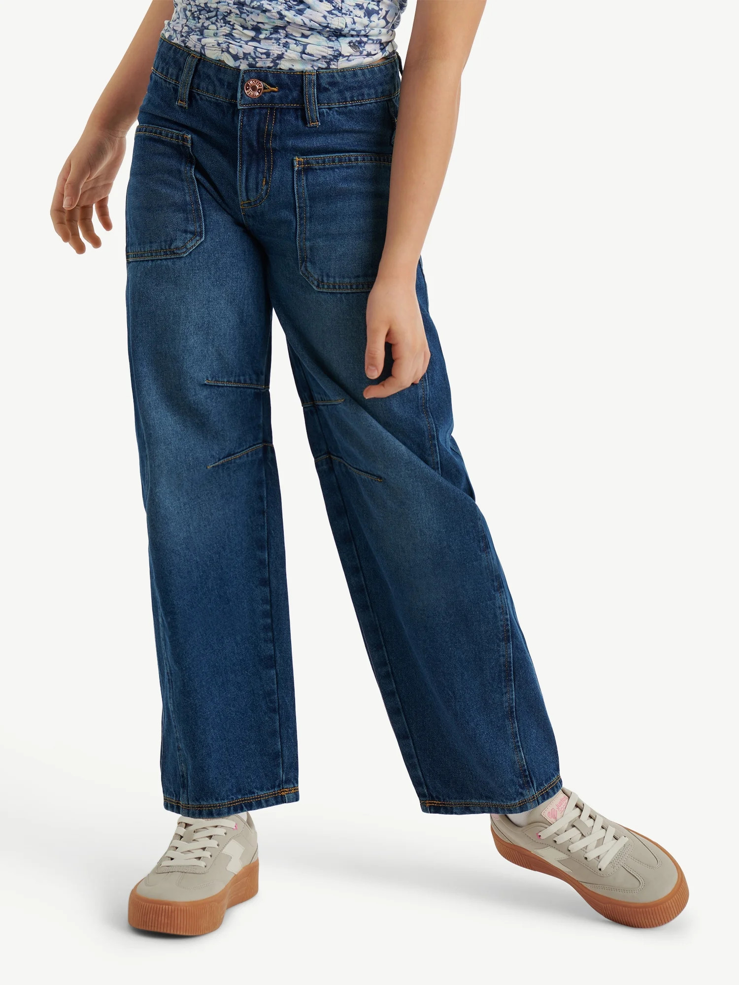 Justice Girl's Barrel Jean, Sizes 6-18, Slim & Plus | Walmart (US)