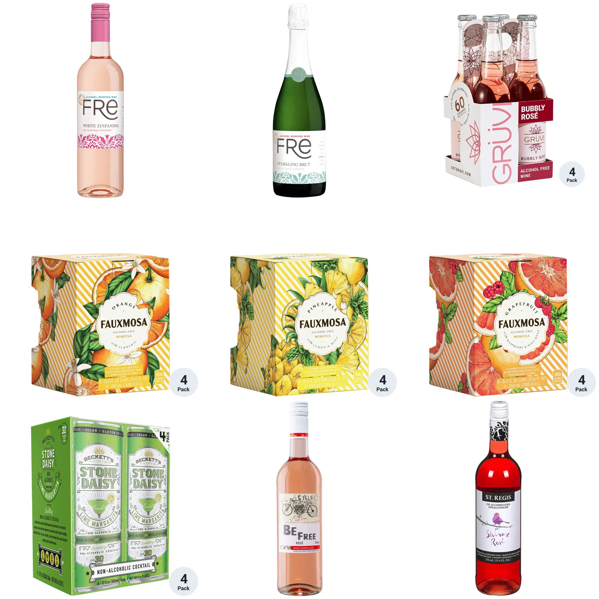 Top 10 Non-Alcoholic Drinks

1. Fre White Zinfandel
2. Fre Brut
3. Gruvi Non-Alcoholic Bubbly Rose
4. Fauxmosa Orange With Turmeric Non-Alcoholic Mimosa
5. Fauxmosa Pineapple Lemon & Mint Non-Alcoholic Mimosa
6. Fauxmosa Grapefruit Raspberry & Holy Basil Non-Alcoholic Mimosa
7. Beckett's N/A Lime Margarita
8. Be Free Dealcoholized Rose
9. St Regis Non-Alcoholic Shiraz Rose
10. Fre Chardonnay

***Great Options While Pregnant 

#LTKGiftGuide #LTKSeasonal #LTKFind