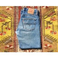 Vintage 90s, 501 Levis, Blue, Perfectly Aged, Stonewashed Jeans ( Patch W32 L36) Please check measur | Etsy (US)