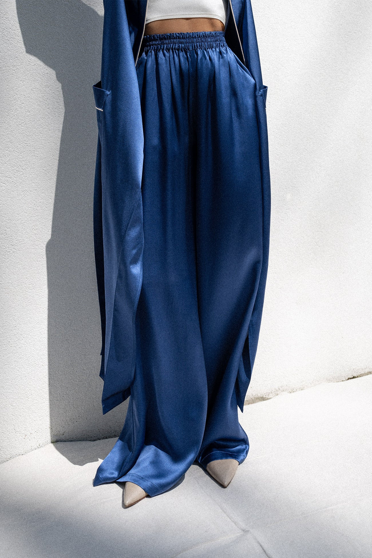 EVAN SILK WIDE LEG PANT | NAKED CASHMERE