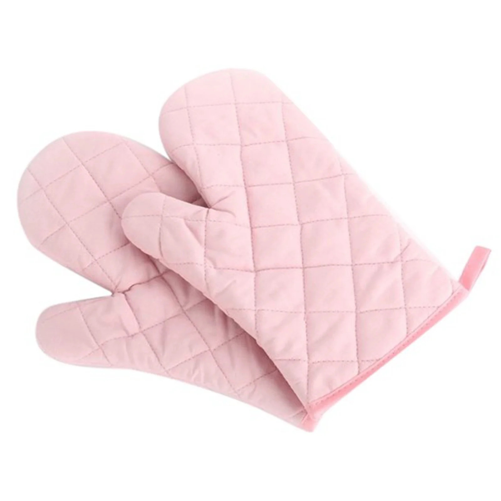 Gaiseeis Single Kitchen Cooking Microwave Oven Gloves Mitts Pot Pad Heat Proof Protected Pink | Walmart (US)