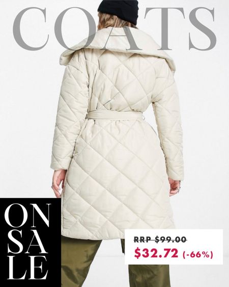 Quilted long coat on sale TODAY! More than 60% off is such a steal! Shop at ASOS today! 

quilted jacket, quilted coat, long coat, winter outfit, neutral style, outfit idea, ASOS, on sale, outfit inspo

#LTKsalealert #LTKstyletip #LTKFind
