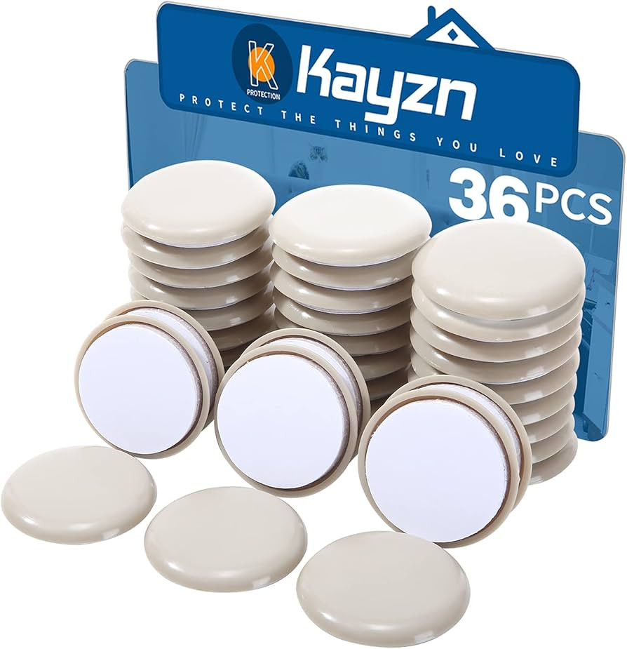 Self-Adhesive Furniture Sliders for Carpets, Furniture Moving Pads (36Pcs) 1-3/4" Furniture Mover... | Amazon (US)