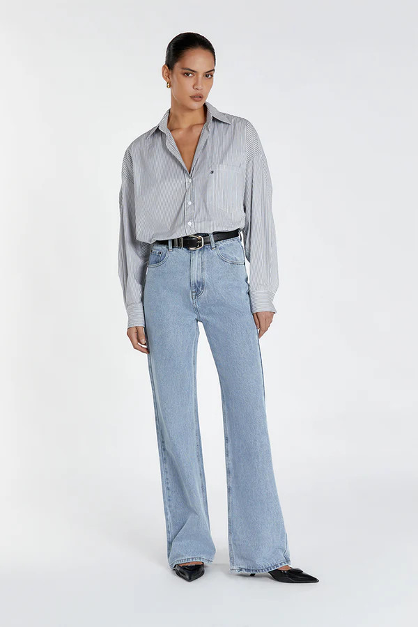 ALEXA BLUE HIGH RISE STRAIGHT JEAN | DISSH