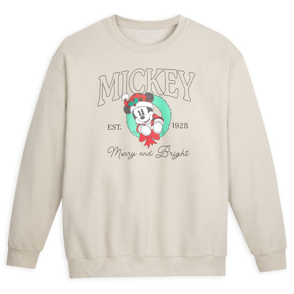 Mickey Mouse Holiday Pullover Sweatshirt for Adults | Disney Store