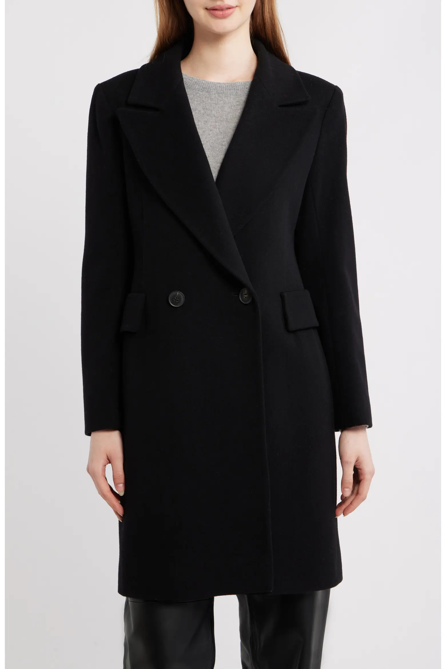 Cara Loro Piana Cashmere & Wool Peak Lapel Coat (Women) | Nordstrom | Nordstrom