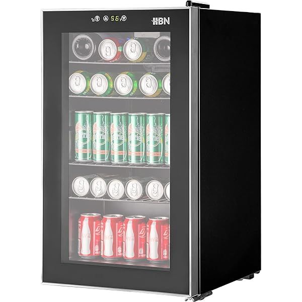 NewAir Beverage Refrigerator And Cooler, Free Standing Glass Door Refrigerator Holds Up To 126 Cans, | Amazon (US)