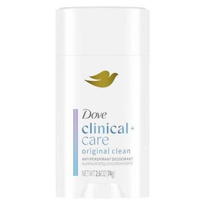 Dove Beauty Clinical 96-Hour Protection Antiperspirant & Deodorant Stick - Original Clean - 2.6oz: Vegan, Solid Form, Suitable for Sensitive Skin | Target