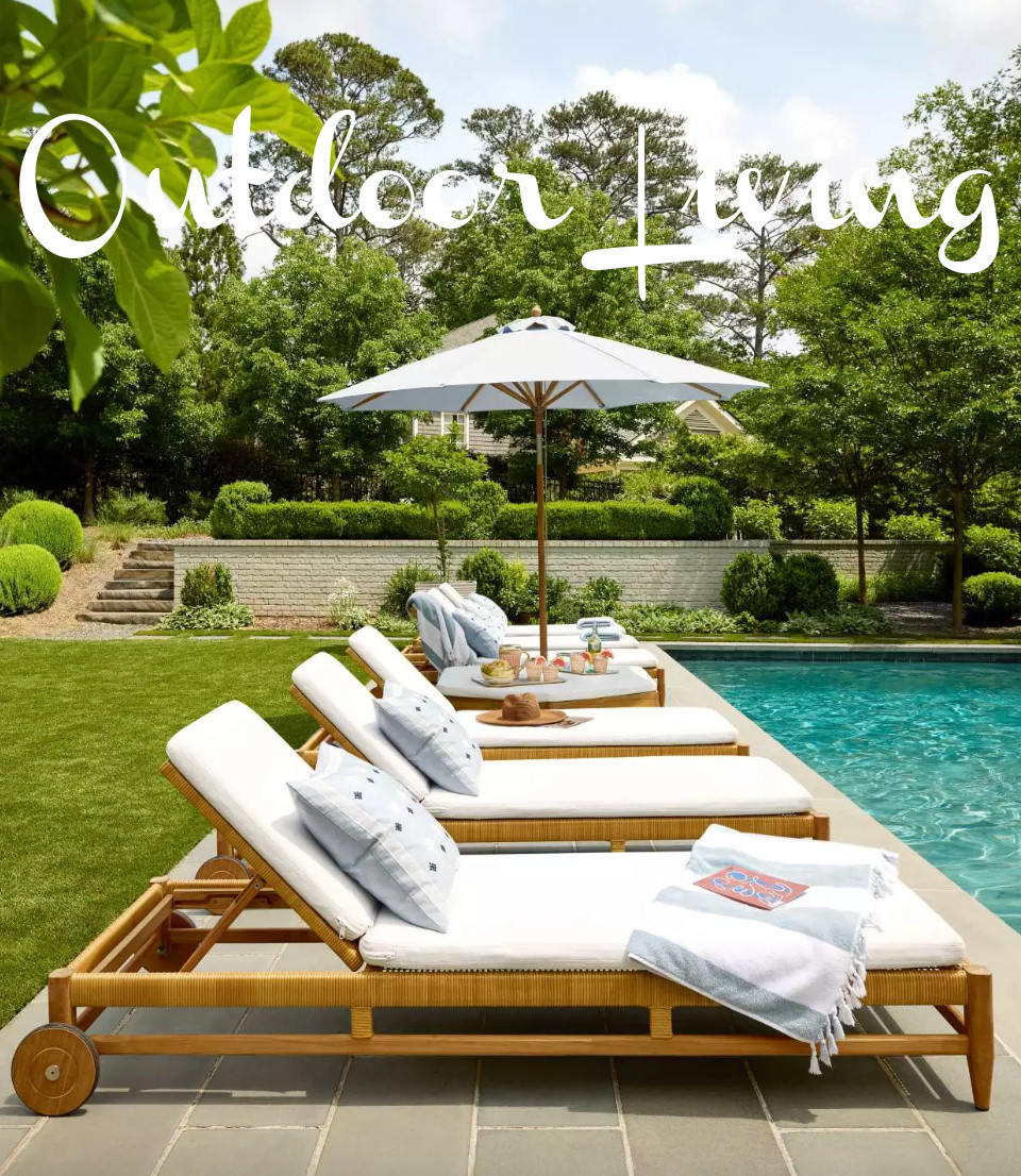 Outdoor living from @serenaandlily is finally here, and this fabulous backyard feels like the perfect poolside retreat for the long weekend and the summer!  And it’s all on sale!!! beach umbrella, chaise lounge, beach towels, summer style, 
summer life, coastal living

#LTKSeasonal #LTKHome #LTKSwim