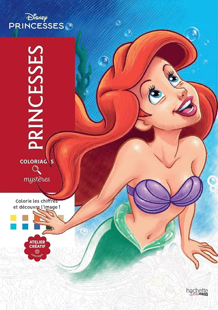 Coloriages mystères Disney - Princesses: Coloriez les chiffres et découvrez l'image | Amazon (US)