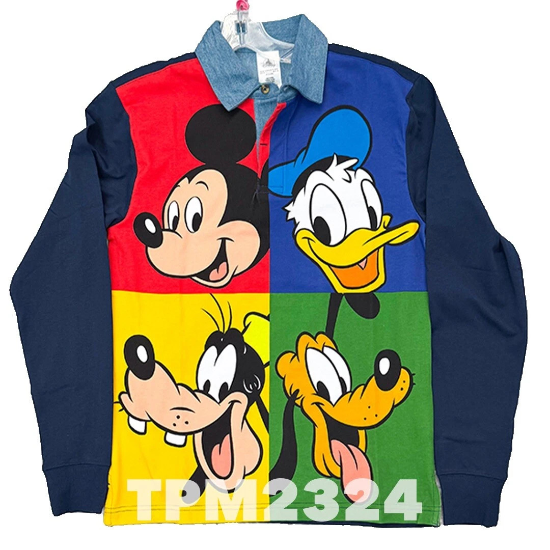 2025 Disney Parks Mickey Mouse and Friends Rugby Shirt Adult Size M NEW | eBay US