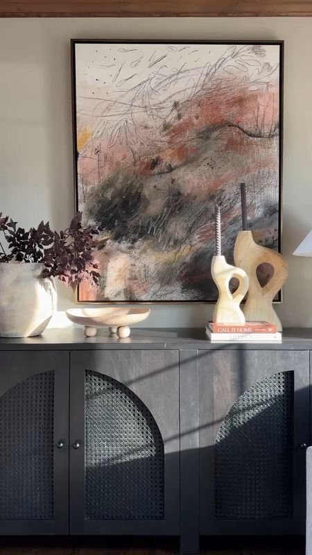 So many of you have been loving this abstract art piece from Lindsay Letters! I absolutely adore this piece, and love the warmth and subtle pop of color it brings into our family room. 

#LTKhome #LTKstyletip