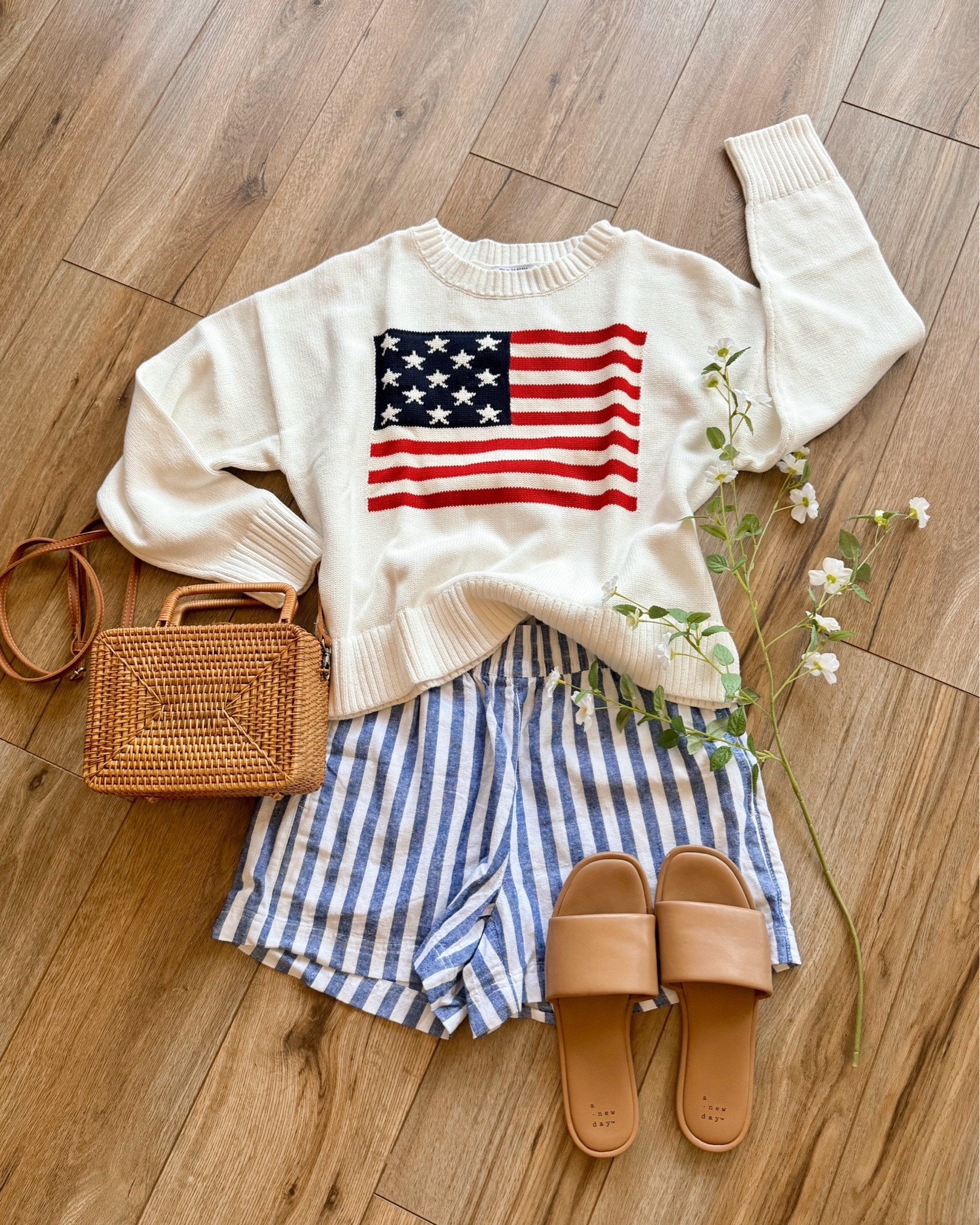 old navy has their flag sweaters back! this one is from a few years ago, but the current version looks pretty similar and comes in red & blue🇺🇸

4th of july outfit. summer outfits. memorial day.

#LTKootd #LTKSeasonal #LTKSaleAlert