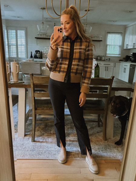 Outfit of the day 
OOTD
Workwear
Plaid jacket 
Black pants 
Sneakers
Spring outfit 
Fall outfit 

#LTKSeasonal #LTKworkwear #LTKfindsunder50