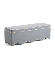 54.5in Scalloped Storage Bench | Marshalls